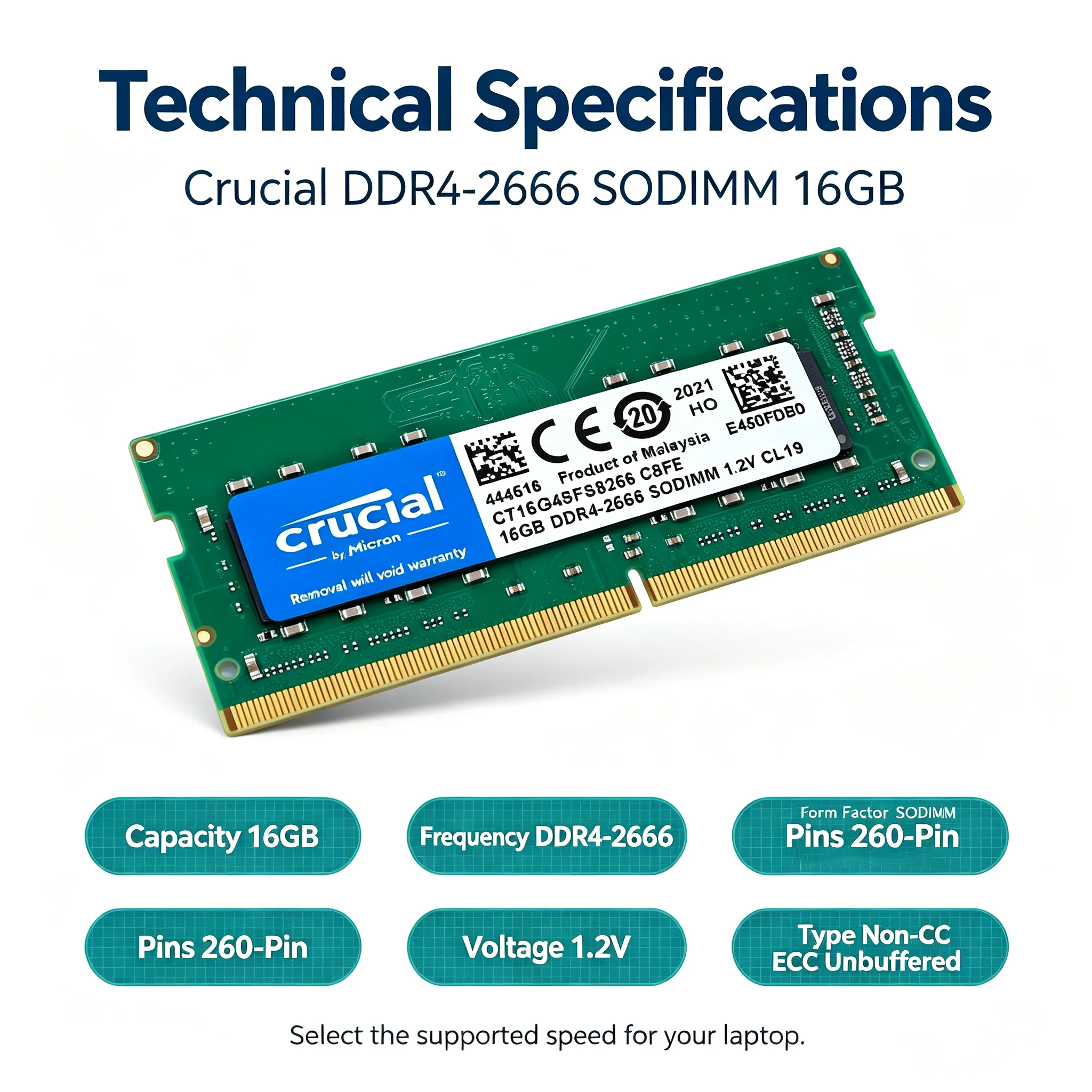Crucial DDR4 Laptop RAM SODIMM - đánh giá và giá Ddr4 Desktop Ram