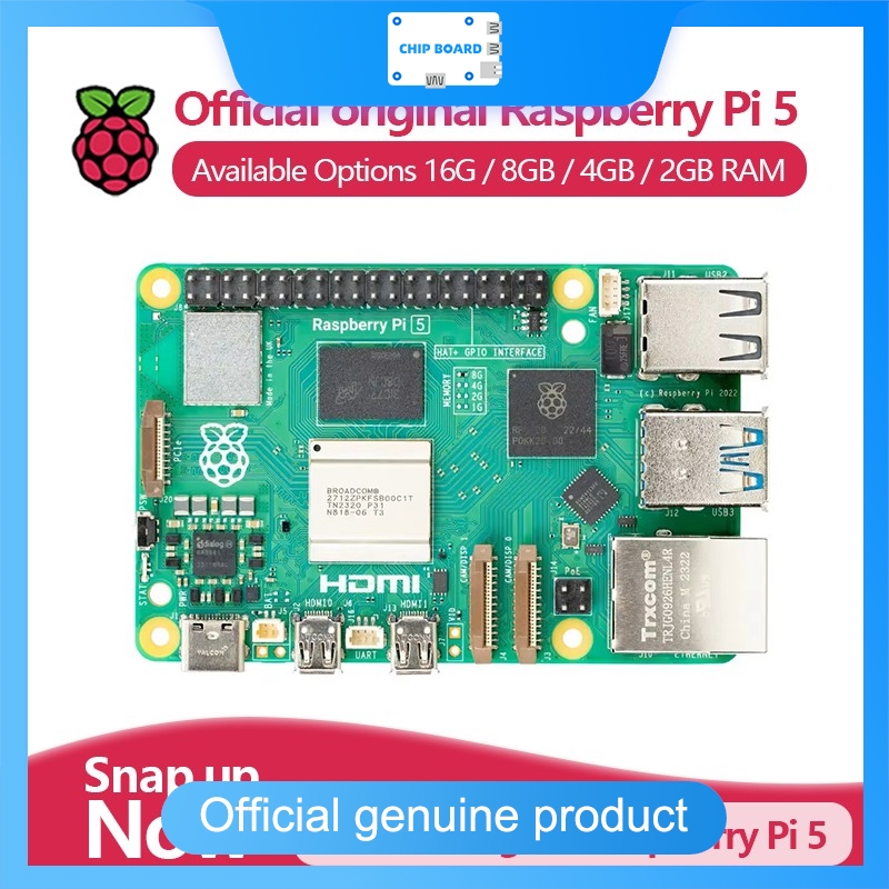 Official Raspberry Pi 5 Single - đánh giá và giá Ram Memory Module