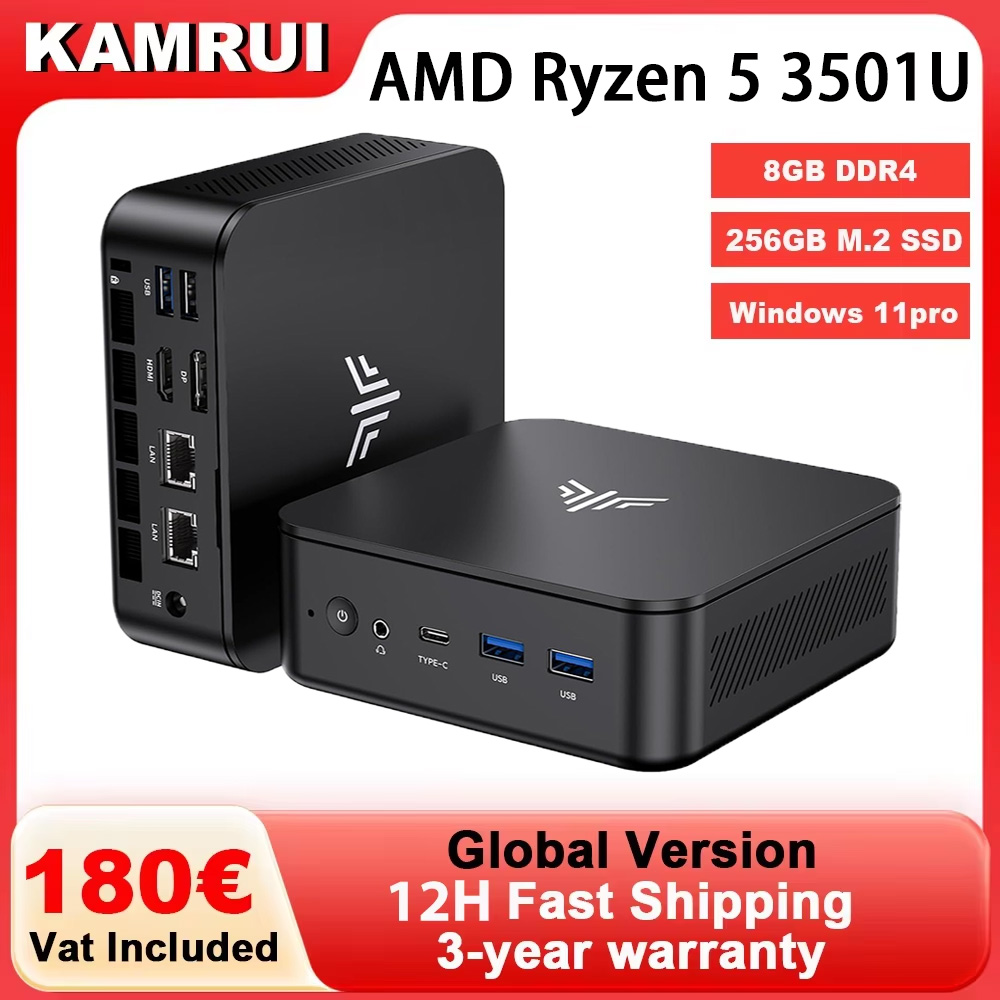 KAMRUI Mini PC Ryzen 5 3501U 8 - đánh giá và giá Ddr4 8Gb
